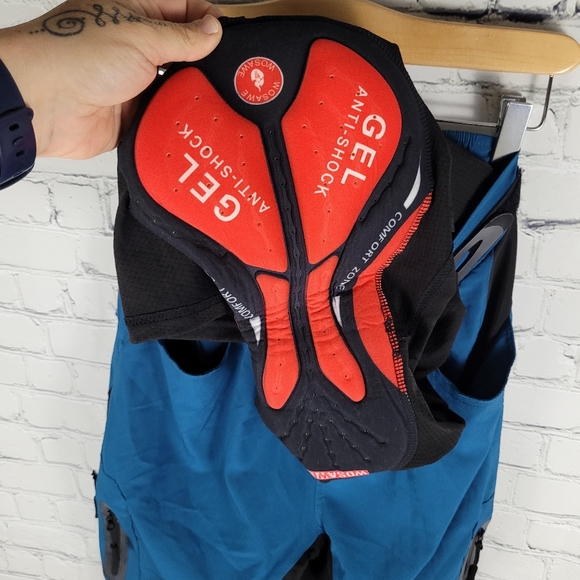 WOSAWE | stretch quick dry chamois cycling biking biker shorts - Picture 3 of 5